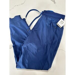 Certainty Antimicrobial Jogger Scrub Pants Navy Blue M/M Short RN 93343‎